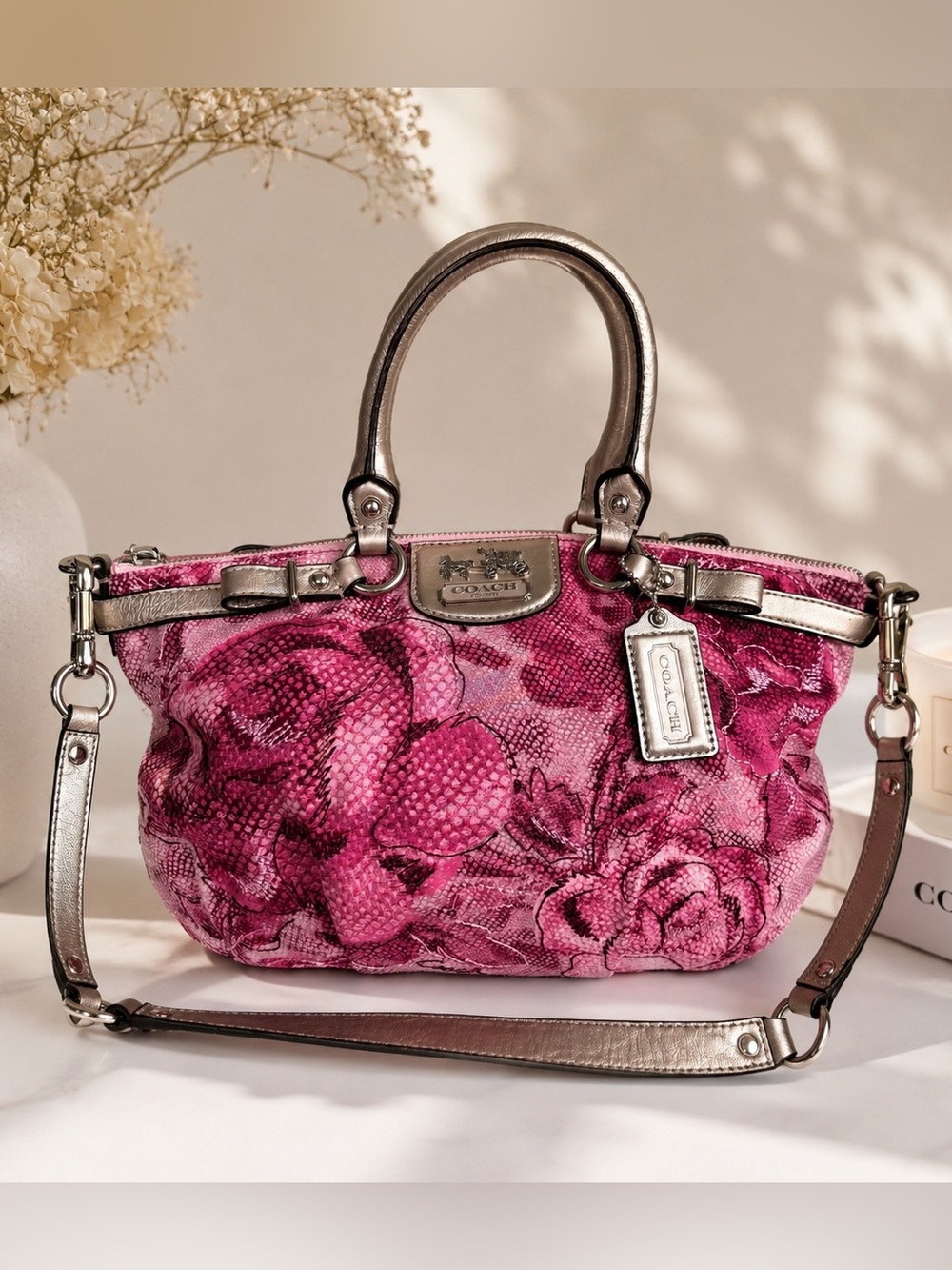 Coach Madison Floral Sophia Satchel style 19643 $185 TODAY ONLY🚨